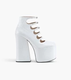 Marc Jacobs The Croc Embossed Kiki Ankle Boot COTTON WHITE 14 Marc Jacobs The Croc Embossed Kiki Ankle Boot COTTON WHITE -Fashion Store MJI 2F3FBO011F01 118 F8F8F8 1 1 MAIN 1