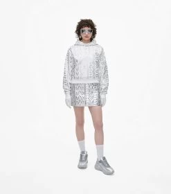 Marc Jacobs The Metallic Lazy Runner SILVER -Fashion Store MJI 2F3FSN001F01 040 F8F8F8 1 1 ALT1