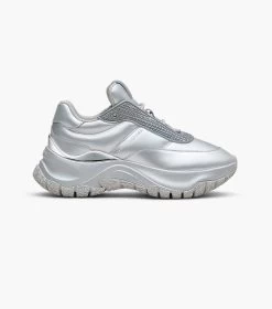 Marc Jacobs The Metallic Lazy Runner SILVER -Fashion Store MJI 2F3FSN001F01 040 F8F8F8 1 1 ALT2