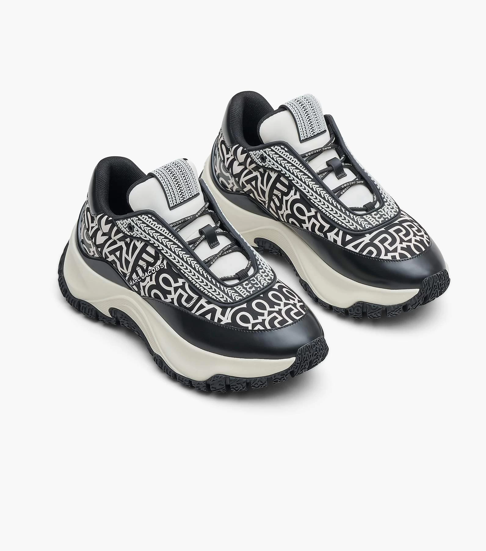Marc Jacobs The Monogram Lazy Runner BLACK/WHITE 6 Marc Jacobs The Monogram Lazy Runner BLACK/WHITE - Image 4