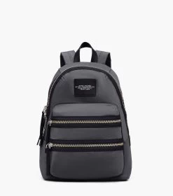 Marc Jacobs The Biker Nylon Large Backpack DARK SHADOW -Fashion Store MJI 2F3HBP028H02 061 F8F8F8 1 1 MAIN 2