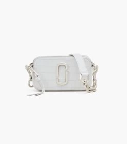Marc Jacobs The Croc-Embossed Shoulder Snapshot COTTON -Fashion Store MJI 2F3HCR018H01 137 F8F8F8 1 1 MAIN 1