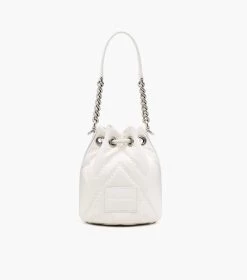 Marc Jacobs The Quilted Leather J Marc Bucket Bag COTTON -Fashion Store MJI 2F3HCR045H01 137 F8F8F8 1 1 ALT3