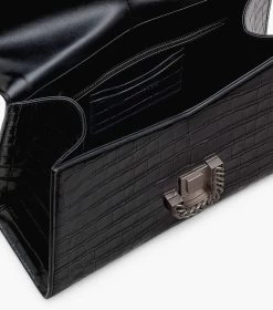 Marc Jacobs The Croc-Embossed St. Marc Large Top Handle BLACK -Fashion Store MJI 2F3HSC021H01 001 F8F8F8 1 1 ALT5