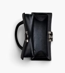 Marc Jacobs The Croc-Embossed St. Marc Top Handle BLACK -Fashion Store MJI 2F3HSC023H01 001 F8F8F8 1 1 ALT4