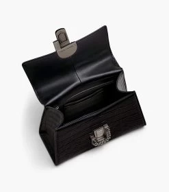 Marc Jacobs The Croc-Embossed St. Marc Top Handle BLACK -Fashion Store MJI 2F3HSC023H01 001 F8F8F8 1 1 ALT5