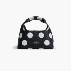 Marc Jacobs The Spots Mini Sack Bag BLACK/WHITE
