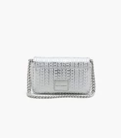Marc Jacobs The Monogram Metallic J Marc Mini Bag SILVER/BRIGHT WHITE -Fashion Store MJI 2F3HSH040H01 113 F8F8F8 1 1 ALT3
