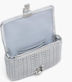 Marc Jacobs The Monogram Metallic J Marc Mini Bag SILVER/BRIGHT WHITE -Fashion Store MJI 2F3HSH040H01 113 F8F8F8 1 1 ALT5