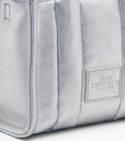 Marc Jacobs The Metallic Leather Mini Tote Bag SILVER -Fashion Store MJI 2F3HTT003H01 040 F8F8F8 1 1 ALT6