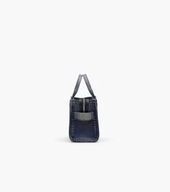 Marc Jacobs The Denim-Printed Leather Mini Tote Bag DENIM 14 Marc Jacobs The Denim-Printed Leather Mini Tote Bag DENIM -Fashion Store MJI 2F3HTT058H01 403 F8F8F8 1 1 ALT2