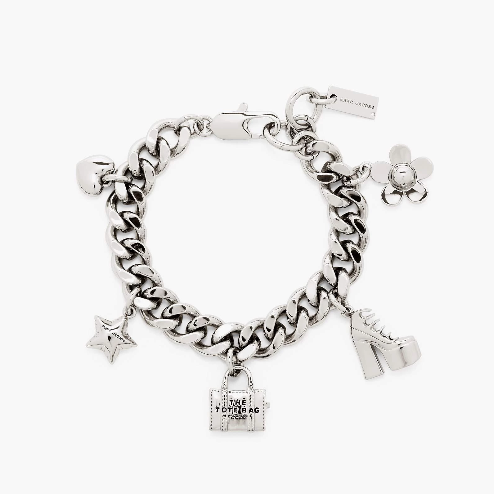 Marc Jacobs The Mini Icon Charm Bracelet LIGHT ANTIQUE SILVER 3 Marc Jacobs The Mini Icon Charm Bracelet LIGHT ANTIQUE SILVER