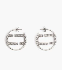Marc Jacobs The St. Marc Hoops LIGHT ANTIQUE SILVER -Fashion Store MJI 2F3JER001J39 029 F8F8F8 1 1 MAIN 2