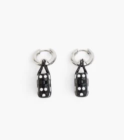 Marc Jacobs The Spots Tote Earrings BLACK MULTI/SILVER -Fashion Store MJI 2F3JER001J48 002 F8F8F8 1 1 ALT3