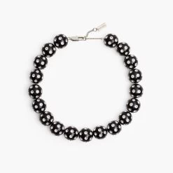 Marc Jacobs The Spots Statement Necklace BLACK MULTI/SILVER