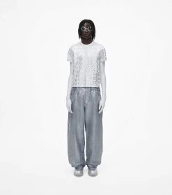 Marc Jacobs The Monogram Oversized Jean MATTE SILVER -Fashion Store MJI 2F3RBT003D14 051 F8F8F8 1 1 ALT6