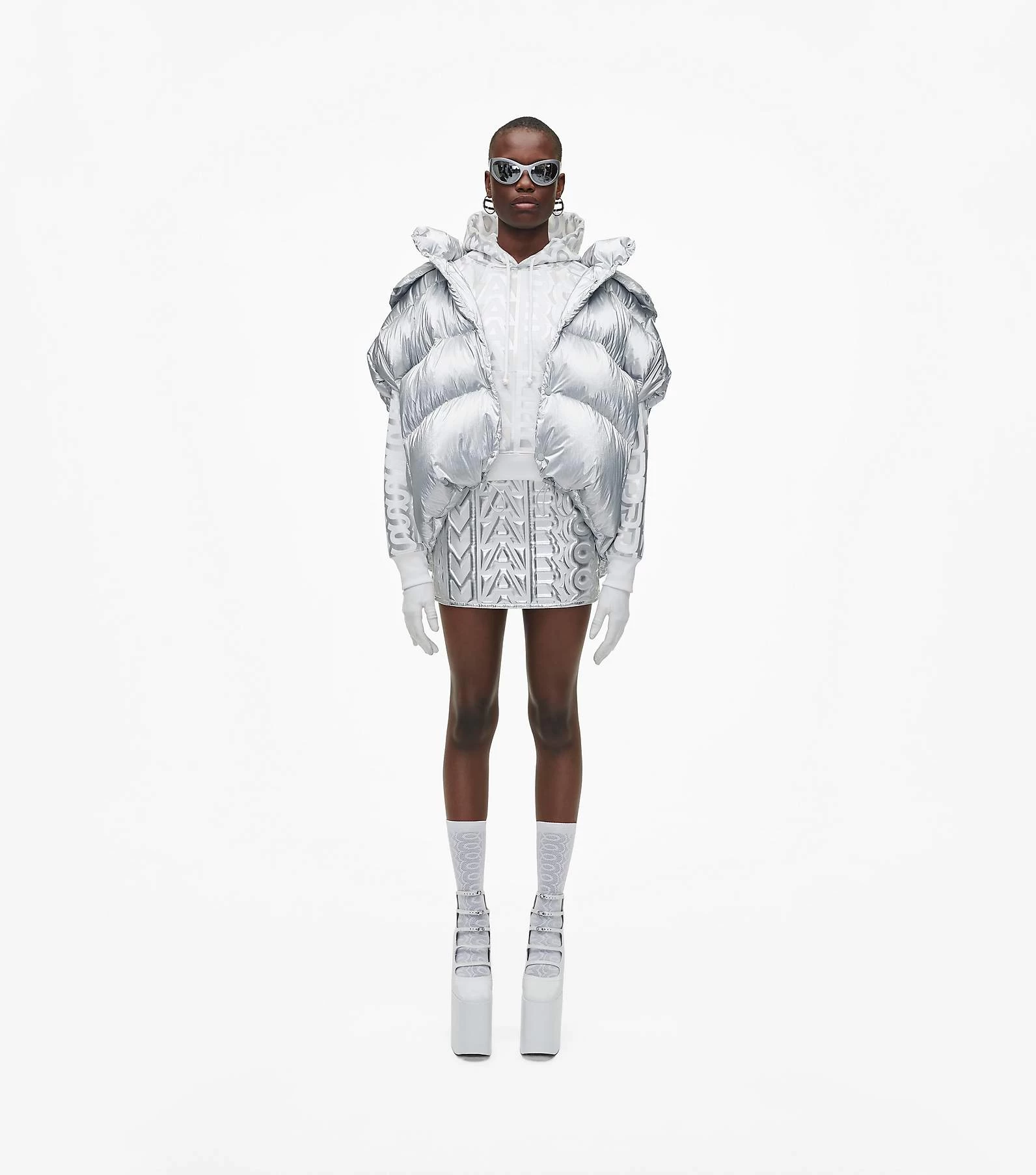 Marc Jacobs The Hooded Puffer Vest SILVER 5 Marc Jacobs The Hooded Puffer Vest SILVER - Image 3