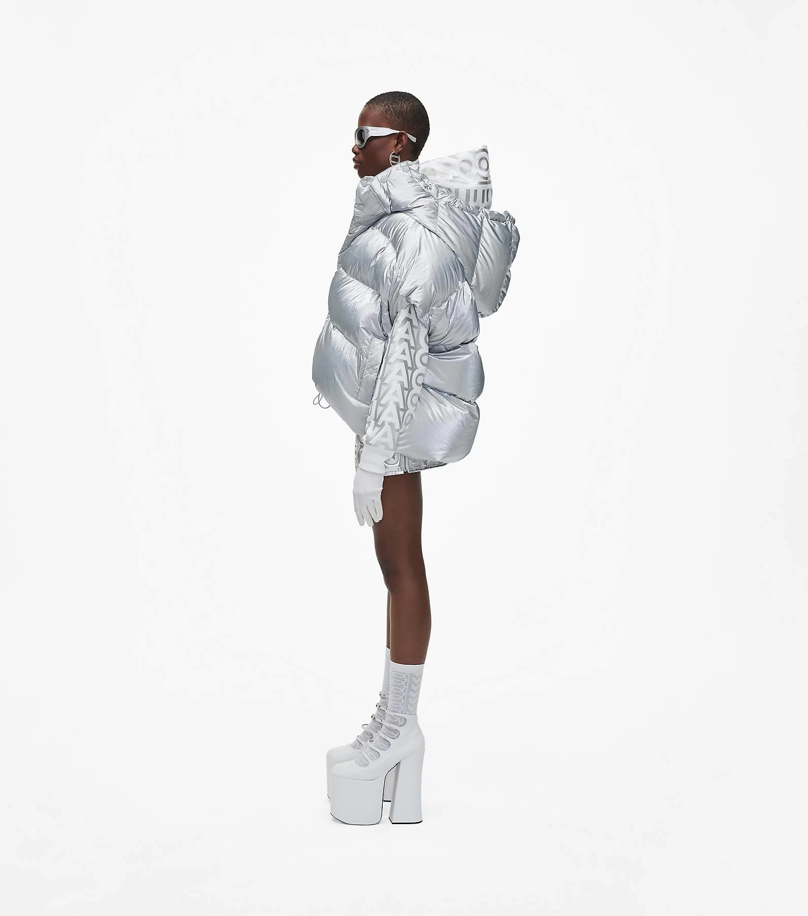 Marc Jacobs The Hooded Puffer Vest SILVER 6 Marc Jacobs The Hooded Puffer Vest SILVER - Image 4