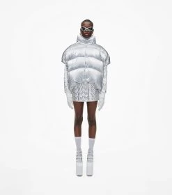 Marc Jacobs The Hooded Puffer Vest SILVER 18 Marc Jacobs The Hooded Puffer Vest SILVER -Fashion Store MJI 2F3RCT002W02 040 F8F8F8 1 1 ALT6