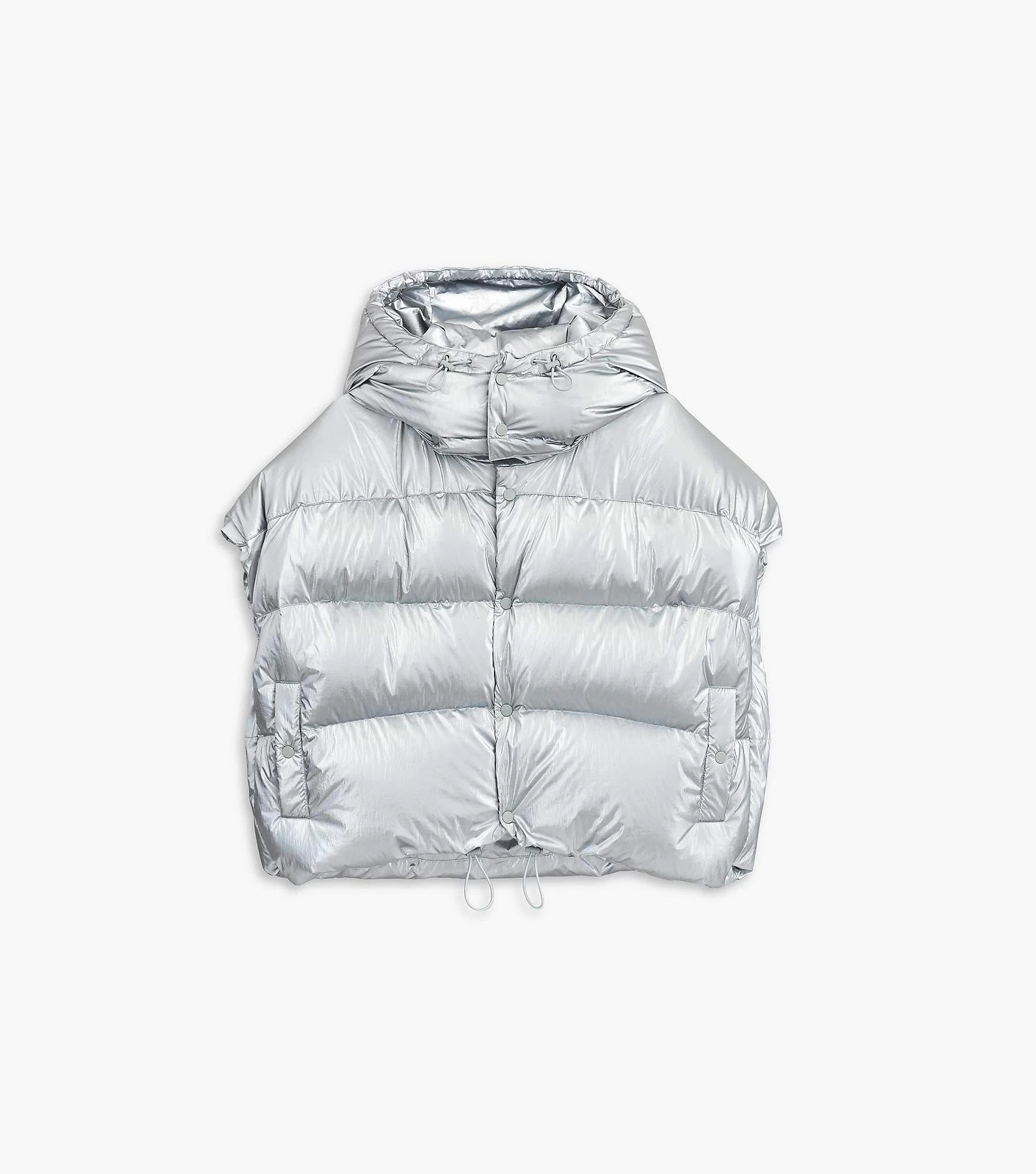 Marc Jacobs The Hooded Puffer Vest SILVER 4 Marc Jacobs The Hooded Puffer Vest SILVER - Image 2