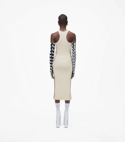 Marc Jacobs The Logo Racer Dress IVORY/BLACK -Fashion Store MJI 2F3RDR002K26 174 F8F8F8 1 1 ALT3
