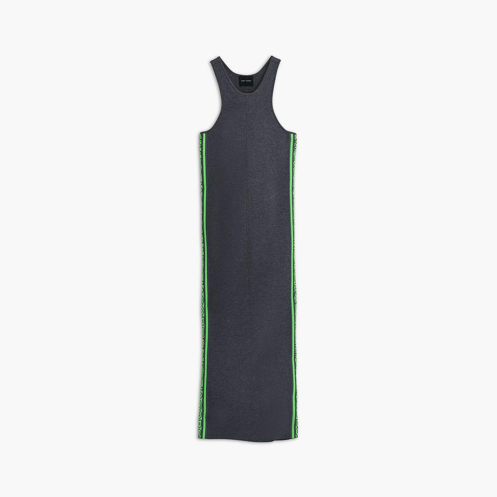 Marc Jacobs The Logo Racer Dress GUNMETAL/APPLE 4 Marc Jacobs The Logo Racer Dress GUNMETAL/APPLE - Image 2