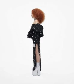 Marc Jacobs The Spots Bubble Dress BLACK/WHITE -Fashion Store MJI 2F3RDR005W07 005 F8F8F8 1 1 ALT2