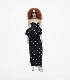 Marc Jacobs The Spots Bubble Dress BLACK/WHITE -Fashion Store MJI 2F3RDR005W07 005 F8F8F8 1 1 ALT7