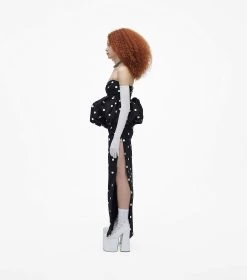 Marc Jacobs The Spots Bubble Dress BLACK/WHITE -Fashion Store MJI 2F3RDR005W07 005 F8F8F8 1 1 ALT8