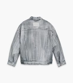 Marc Jacobs The Monogram Big Trucker MATTE SILVER -Fashion Store MJI 2F3RJC005D14 051 F8F8F8 1 1 ALT4