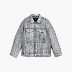 Marc Jacobs The Monogram Big Trucker MATTE SILVER