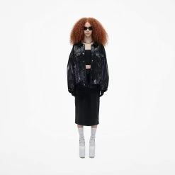 Marc Jacobs The Reflective Trucker Jacket BLACK