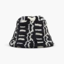 Marc Jacobs The Monogram Teddy Bucket Hat BLACK/IVORY
