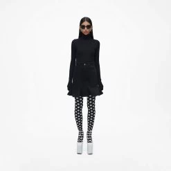 Marc Jacobs The Fluted Mini Skirt BLACK