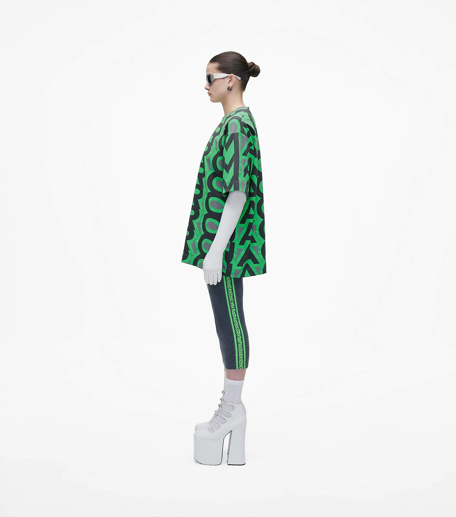 Marc Jacobs The Monogram Big T-Shirt GUNMETAL/APPLE 6 Marc Jacobs The Monogram Big T-Shirt GUNMETAL/APPLE - Image 4