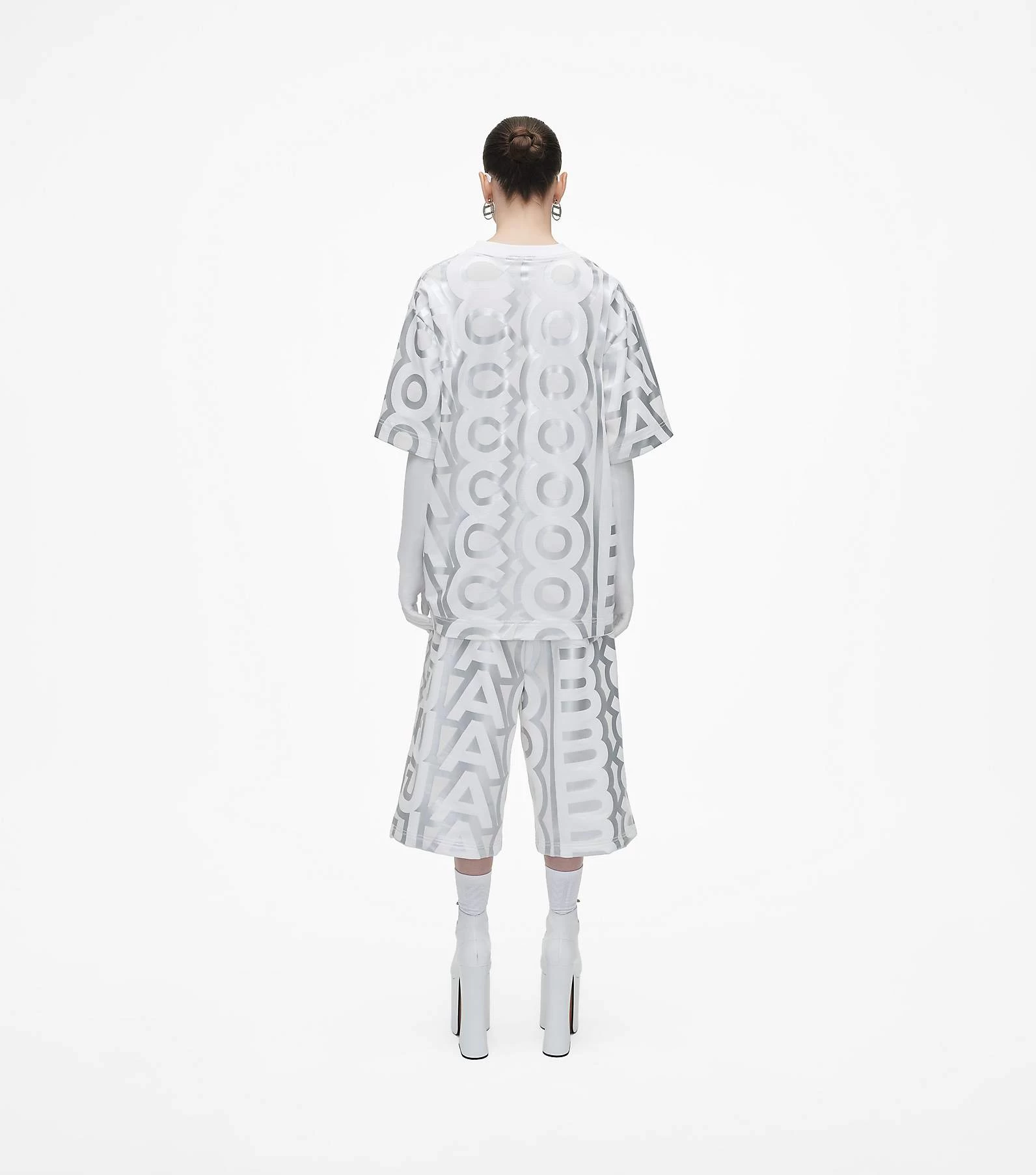Marc Jacobs The Monogram Big T-Shirt SILVER/BRIGHT WHITE 7 Marc Jacobs The Monogram Big T-Shirt SILVER/BRIGHT WHITE - Image 5