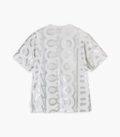Marc Jacobs The Monogram Big T-Shirt SILVER/BRIGHT WHITE 16 Marc Jacobs The Monogram Big T-Shirt SILVER/BRIGHT WHITE -Fashion Store MJI 2F3RTP002C16 113 F8F8F8 1 1 ALT4