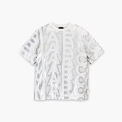 Marc Jacobs The Monogram Big T-Shirt SILVER/BRIGHT WHITE