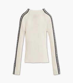 Marc Jacobs The Raglan Logo Mockneck IVORY/BLACK -Fashion Store MJI 2F3RTP003K05 174 F8F8F8 1 1 ALT1