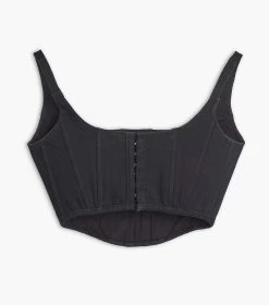 Marc Jacobs The Denim Bustier BLACK -Fashion Store MJI 2F3RTP006D03 001 F8F8F8 1 1 ALT4