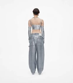 Marc Jacobs The Leather Bustier SILVER 13 Marc Jacobs The Leather Bustier SILVER -Fashion Store MJI 2F3RTP006W20 040 F8F8F8 1 1 ALT3