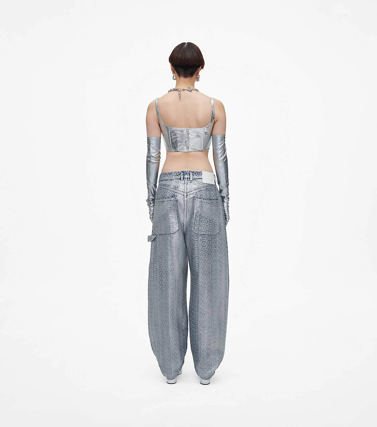 Marc Jacobs The Leather Bustier SILVER 7 Marc Jacobs The Leather Bustier SILVER - Image 5