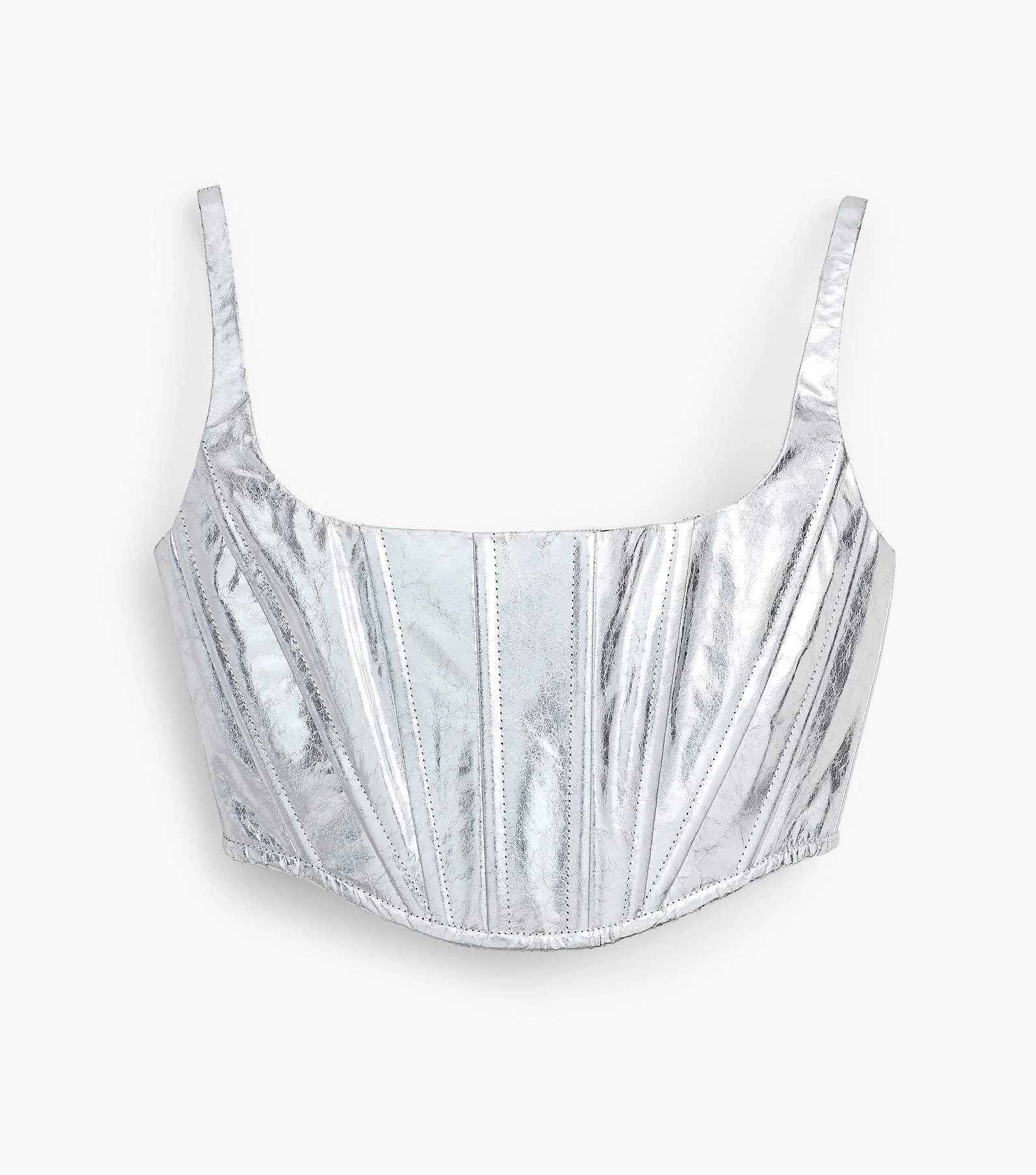 Marc Jacobs The Leather Bustier SILVER 4 Marc Jacobs The Leather Bustier SILVER - Image 2