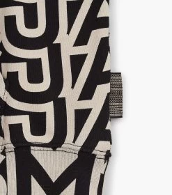 Marc Jacobs The Monogram Crop Hoodie BLACK/IVORY -Fashion Store MJI 2F3RTP011C09 004 F8F8F8 1 1 ALT5