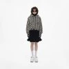 Marc Jacobs The Monogram Crop Hoodie BLACK/IVORY -Fashion Store MJI 2F3RTP011C09 004 F8F8F8 1 1 MAIN
