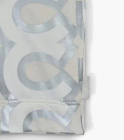 Marc Jacobs The Monogram Zip Hoodie SILVER/BRIGHT WHITE -Fashion Store MJI 2F3RTP012C14 113 F8F8F8 1 1 ALT6