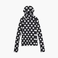 Marc Jacobs The Spots Hooded Long Sleeve BLACK/WHITE