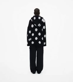 Marc Jacobs The Brushed Spots Knit Hoodie BLACK/WHITE 15 Marc Jacobs The Brushed Spots Knit Hoodie BLACK/WHITE -Fashion Store MJI 2F3RTP016K22 005 F8F8F8 1 1 ALT3