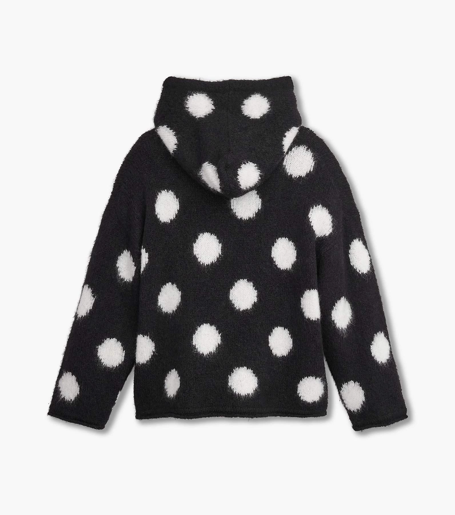 Marc Jacobs The Brushed Spots Knit Hoodie BLACK/WHITE 8 Marc Jacobs The Brushed Spots Knit Hoodie BLACK/WHITE - Image 6