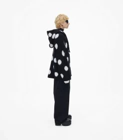 Marc Jacobs The Brushed Spots Knit Hoodie BLACK/WHITE 19 Marc Jacobs The Brushed Spots Knit Hoodie BLACK/WHITE -Fashion Store MJI 2F3RTP016K22 005 F8F8F8 1 1 ALT7